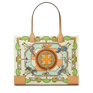 Tory Burch Ella printed tote bag French Cream